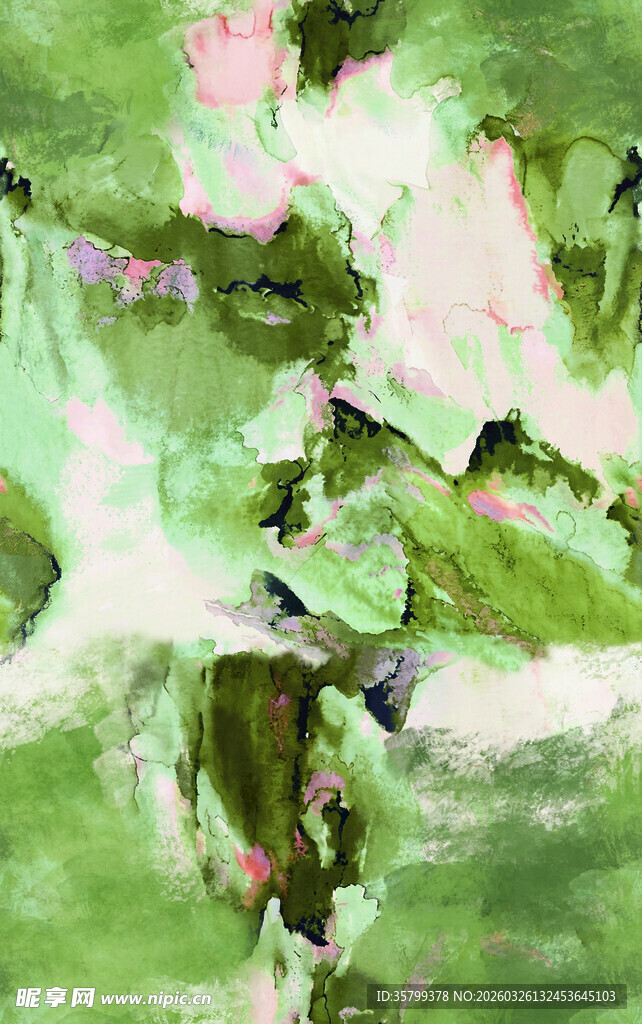 水墨风格的抽象人物画作