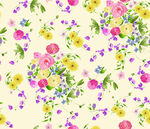 清新花卉图案背景图