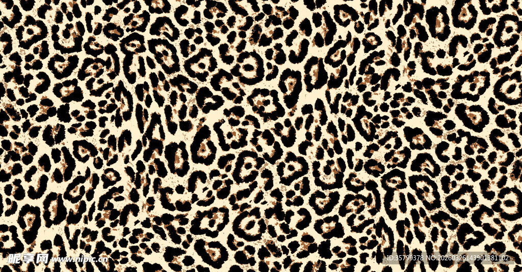 豹纹图案纹理背景图