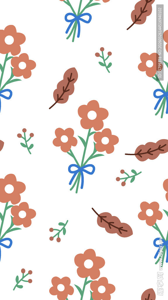 手绘花卉图案设计元素