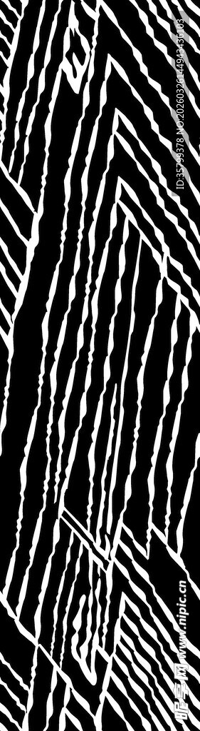 黑白线条抽象纹理图案