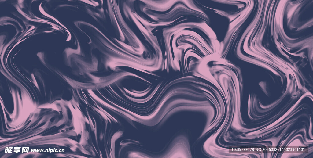 梦幻紫粉流体抽象纹理图案