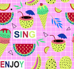 夏日缤纷水果主题插画