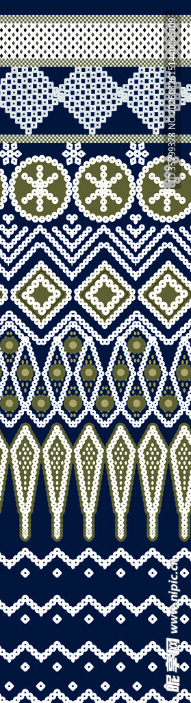 几何图案民族风织物