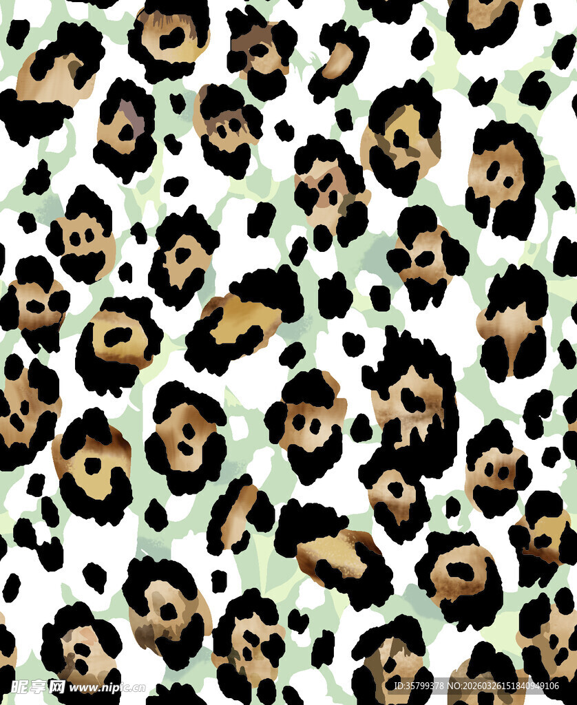 豹纹图案背景纹理