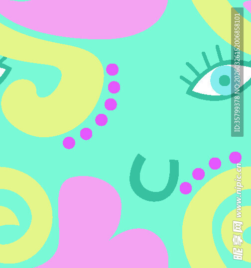 梦幻多彩抽象图案设计