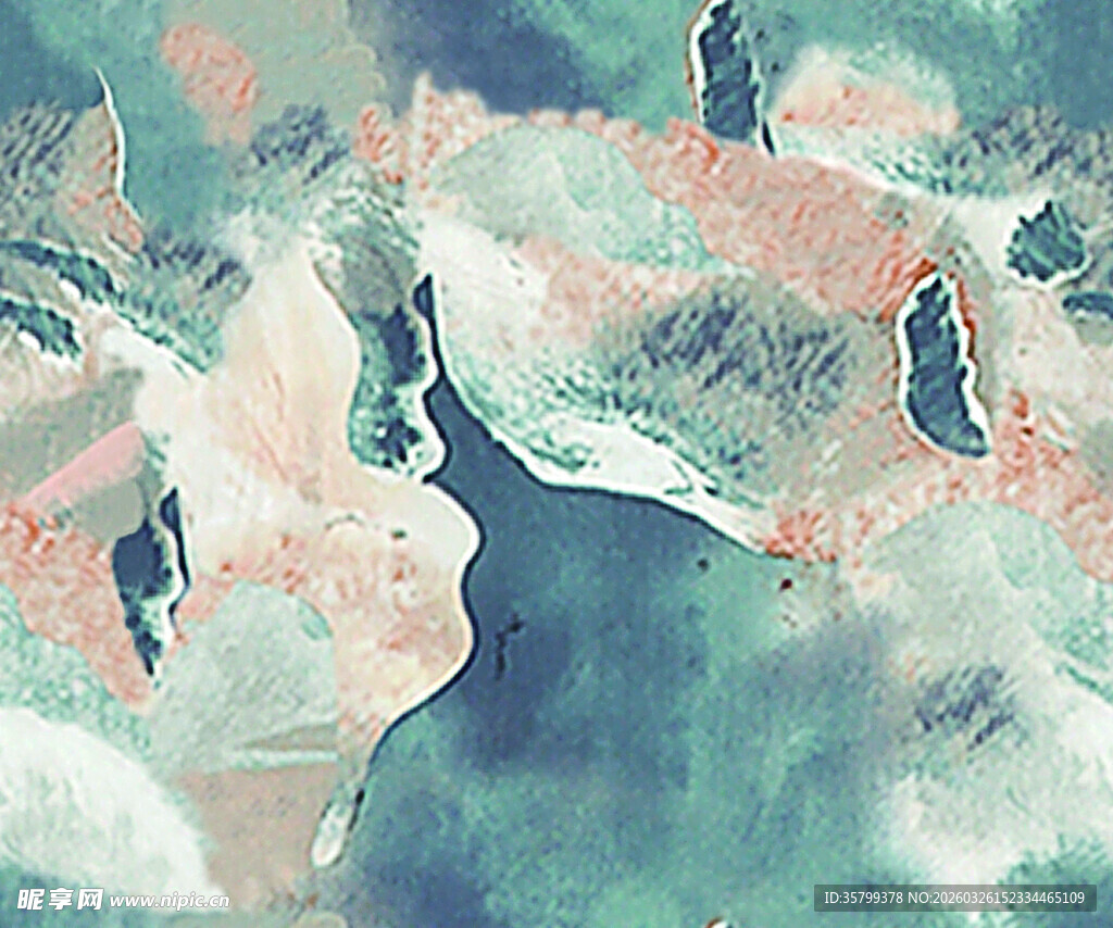 抽象水彩纹理艺术画面