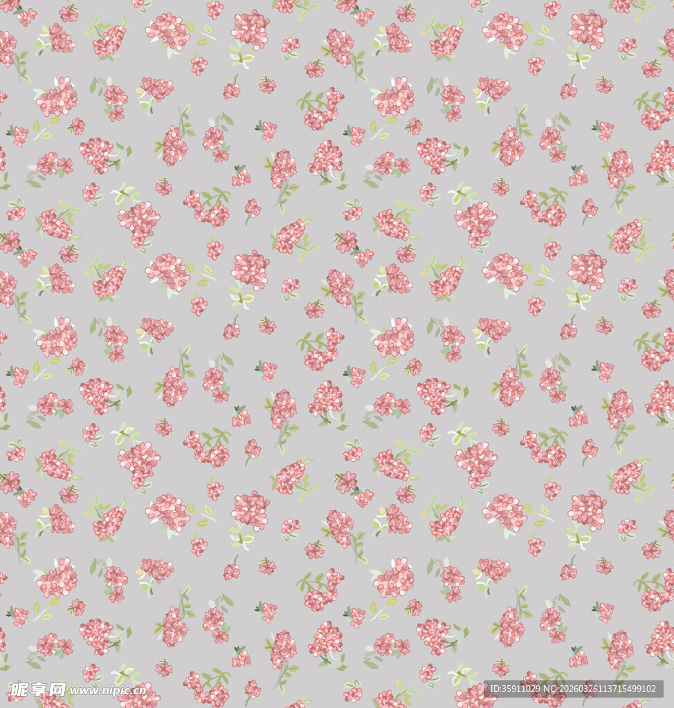 浅粉碎花图案背景纹理