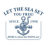 海洋主题锚标志设计