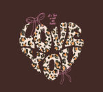 心形猫咪爪印装饰图案