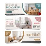 家具大促广告横幅展示