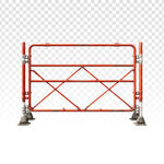 红色施工护栏png