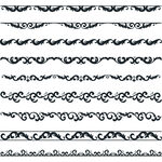 N多样黑色花纹边框图案