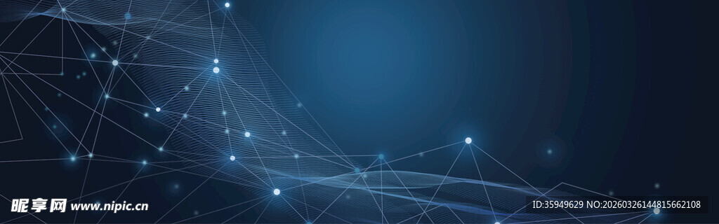 蓝色科技线条抽象背景图