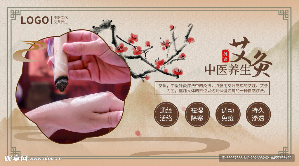 艾灸海报
