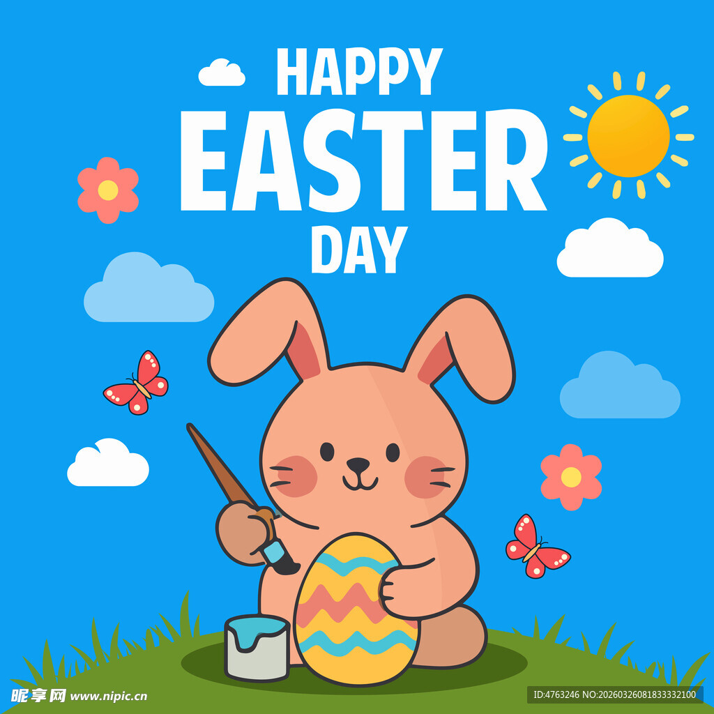 小兔绘彩蛋