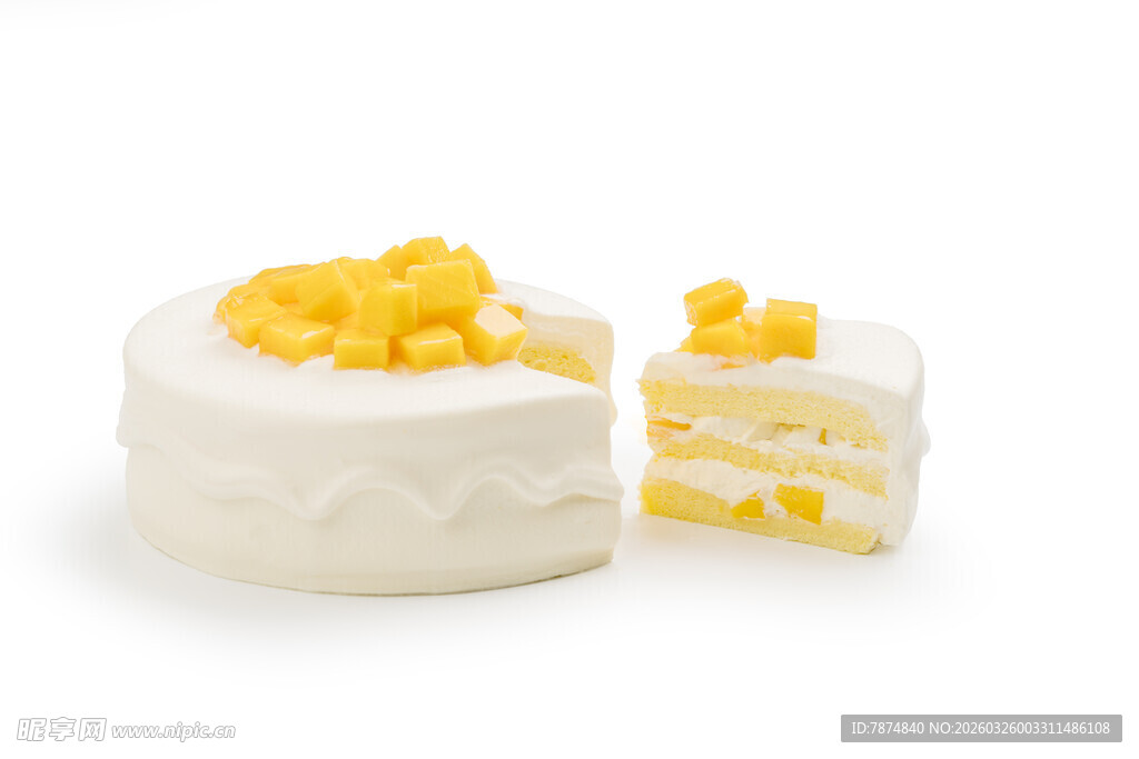 芒果奶油蛋糕 美味诱人