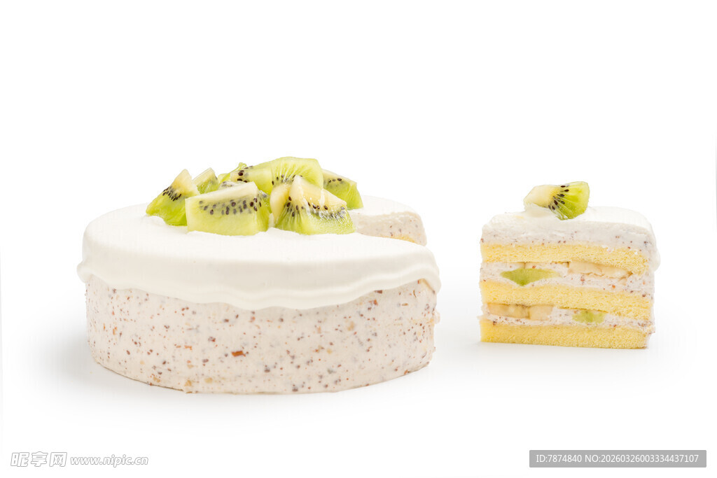 美味分层蛋糕 清新装饰