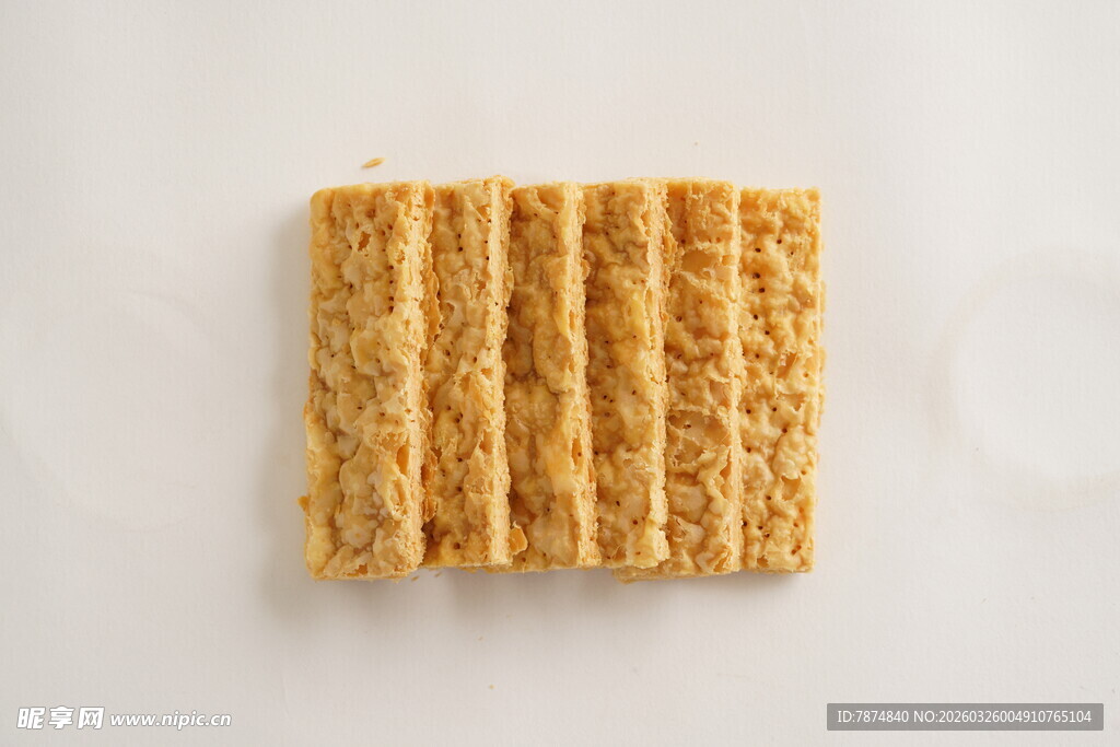 美味威化饼干特写