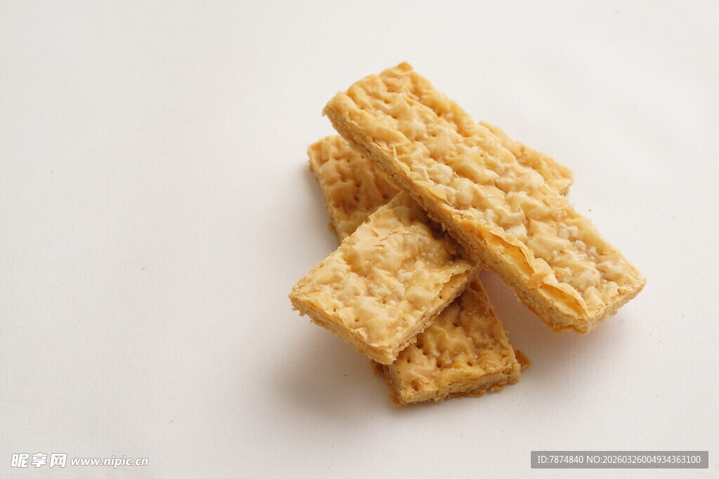 美味香脆米饼堆叠