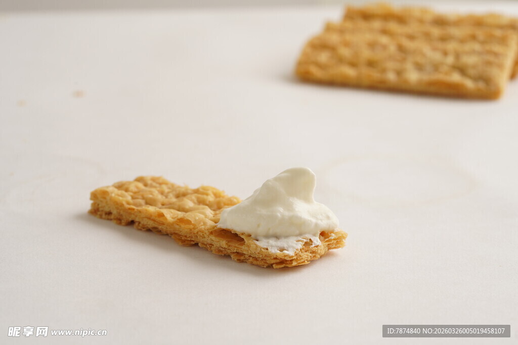 饼干配奶油 美味小食