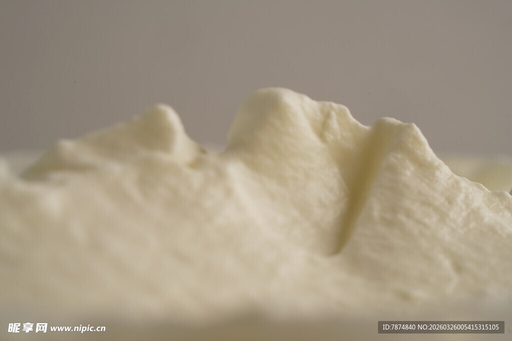 细腻奶油质感特写