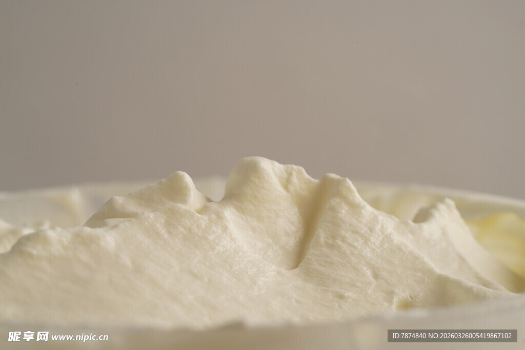 细腻蓬松的面粉特写