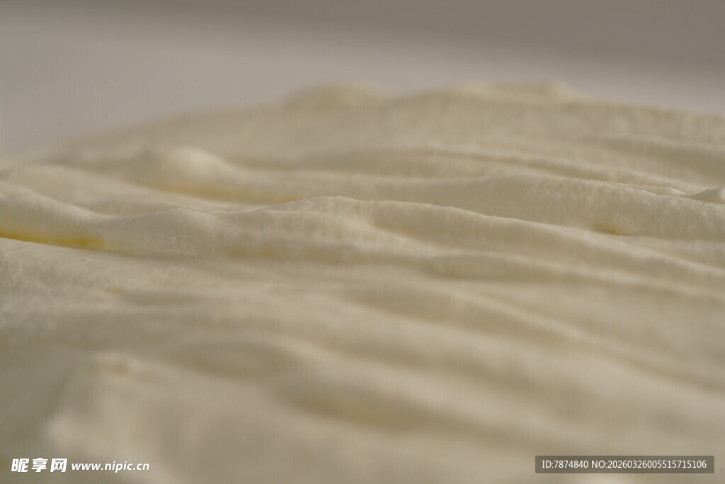 细腻奶油质感特写