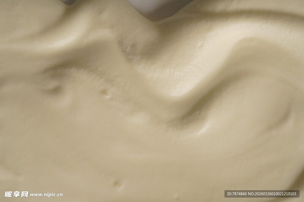 细腻奶油质感特写
