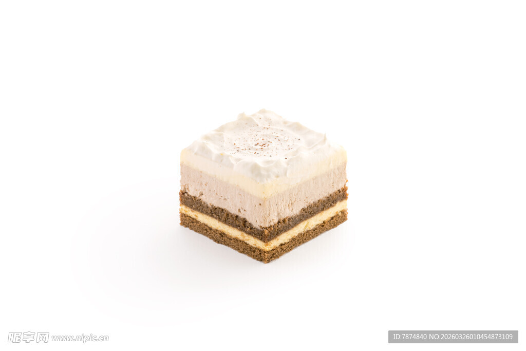 方形奶油夹心糕点