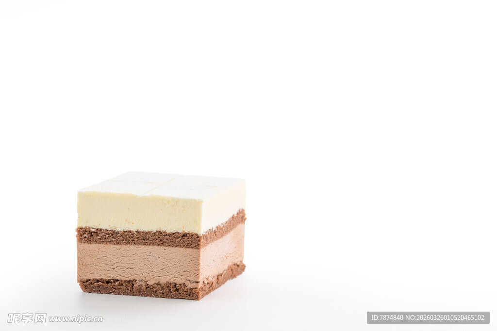 多层美味方形蛋糕