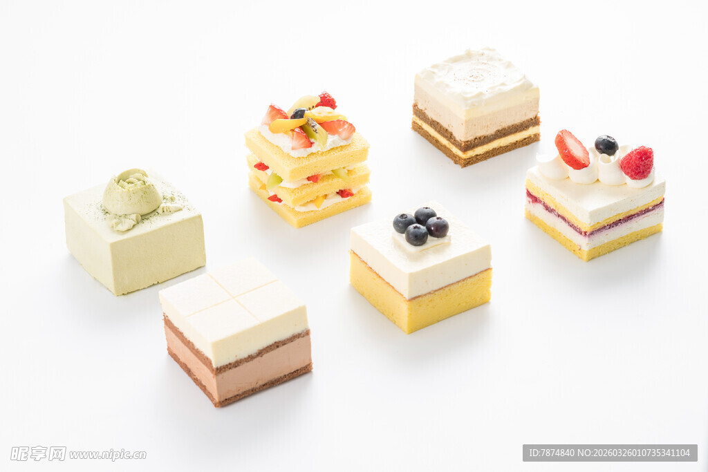 多样美味小蛋糕集合