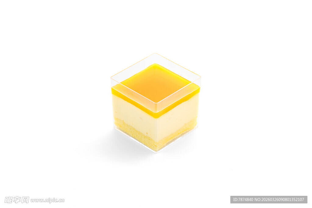 黄色透明立方体