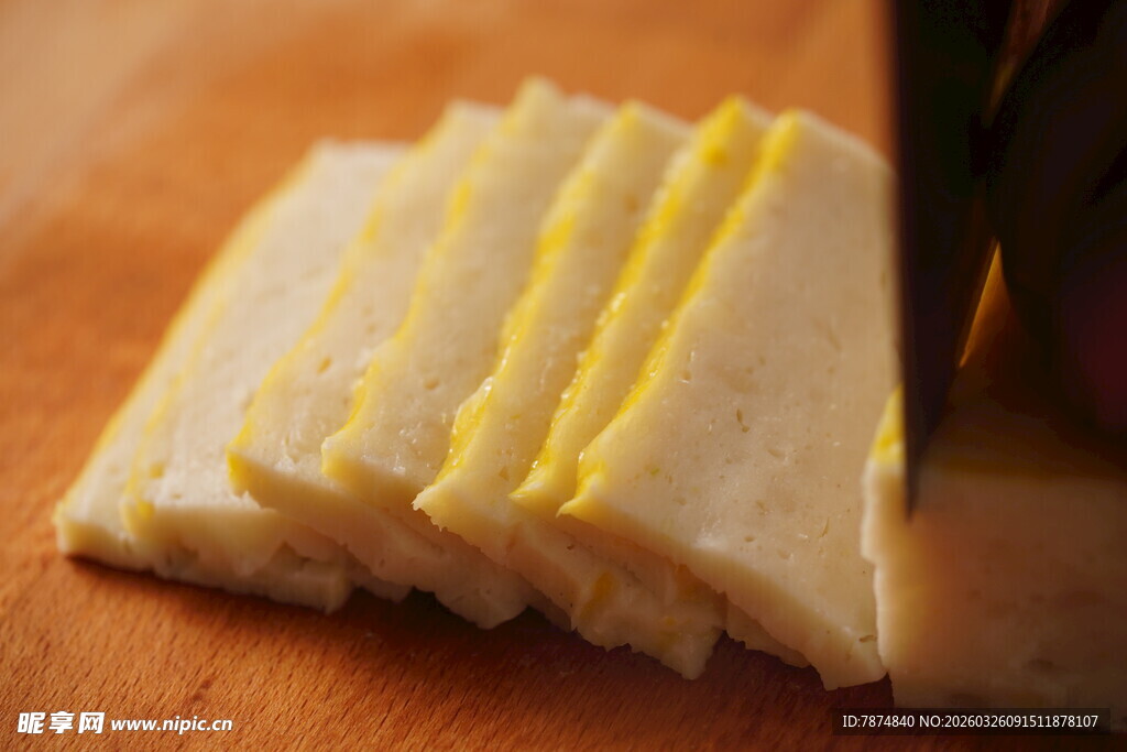 切片中的美味肉糕