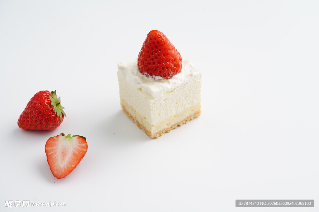 草莓芝士蛋糕 清新美味