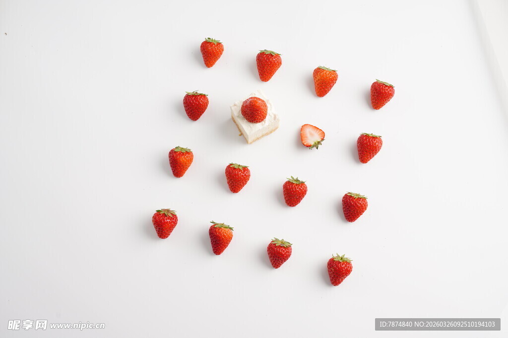 草莓排列造型图
