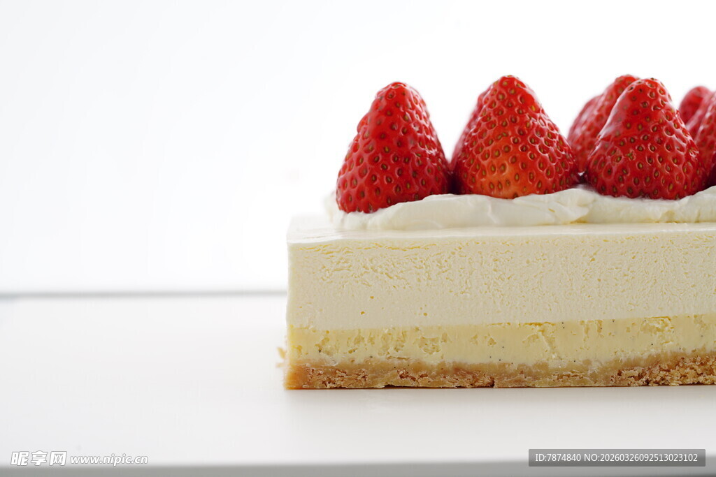 草莓芝士蛋糕切片
