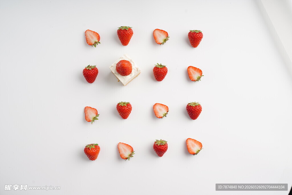 草莓创意摆盘 清新又可爱