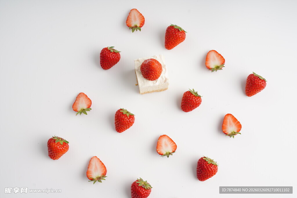 草莓与奶酪的清新组合