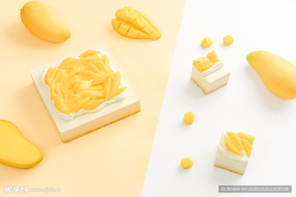美味芒果甜点 诱人小食