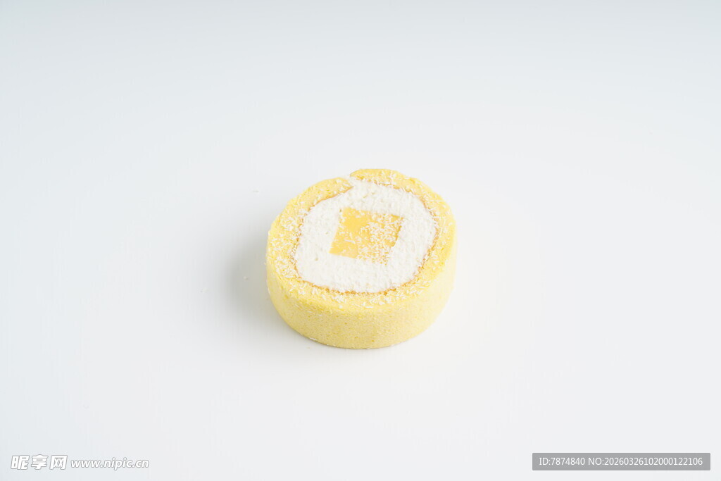 黄色夹心糖果特写