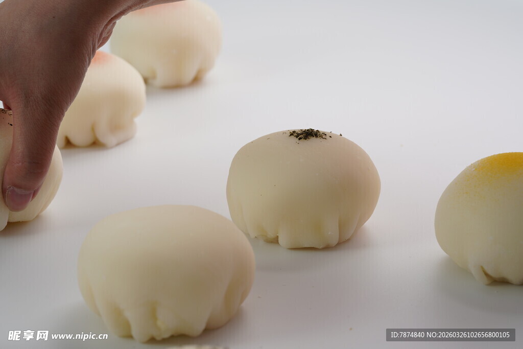 可爱造型面点制作过程