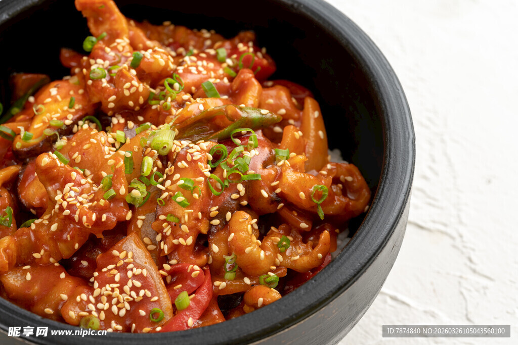 韩式辣酱拌炸鸡