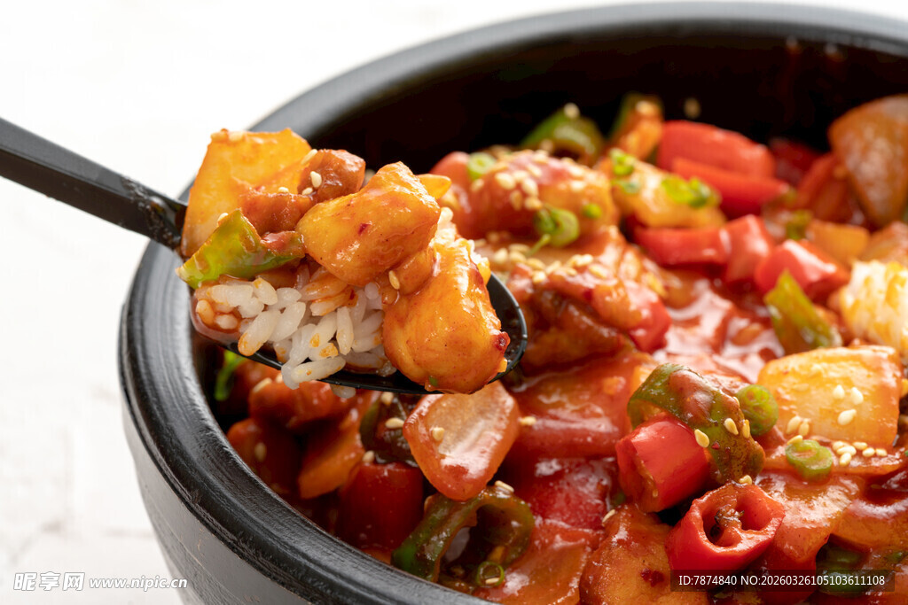 美味杂蔬炒肉块