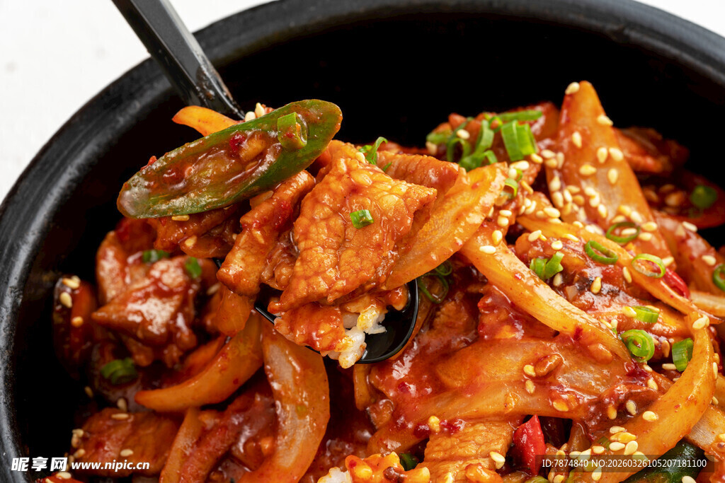 香辣美味的红烧肉片