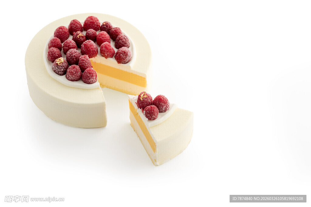 美味树莓夹心蛋糕