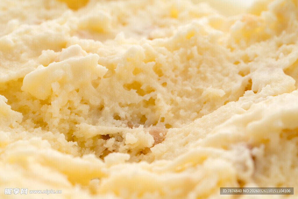 细腻美味的黄油质地特写