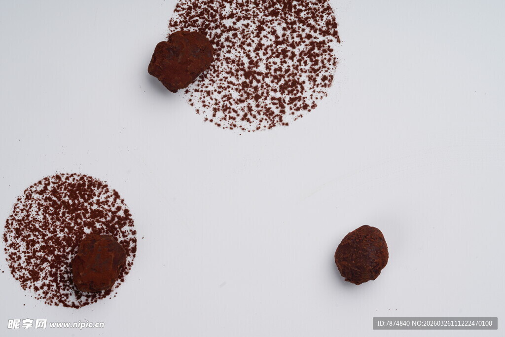 巧克力碎屑与圆球