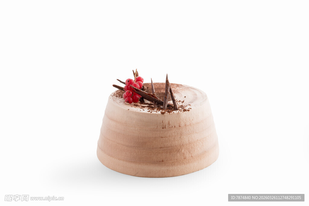 精致巧克力慕斯甜点