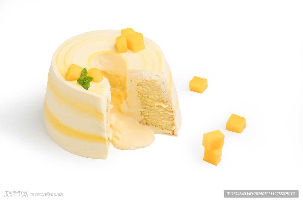 芒果芝士蛋糕 美味诱人